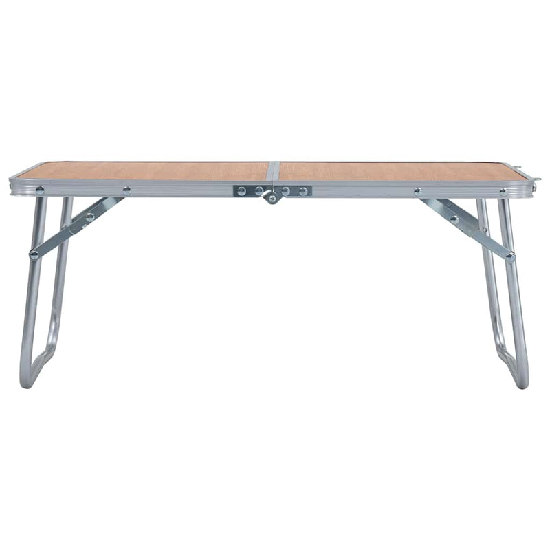 ギャラリービューアに画像をロードする, Vidaxl campingtafel inklapbaar 60x40 cm aluminium bruin
