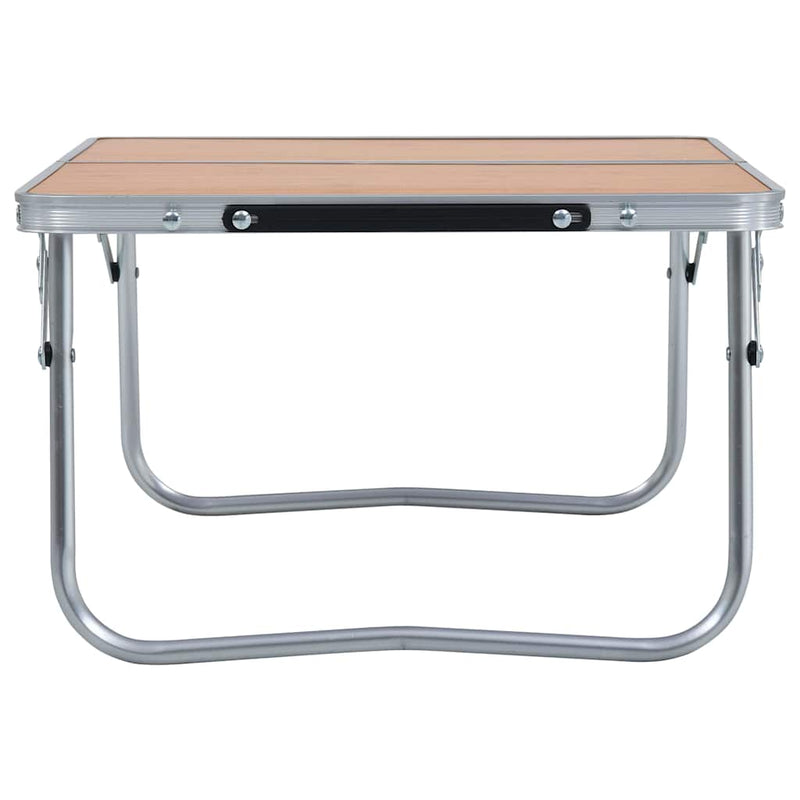 ギャラリービューアに画像をロードする, Vidaxl campingtafel inklapbaar 60x40 cm aluminium bruin
