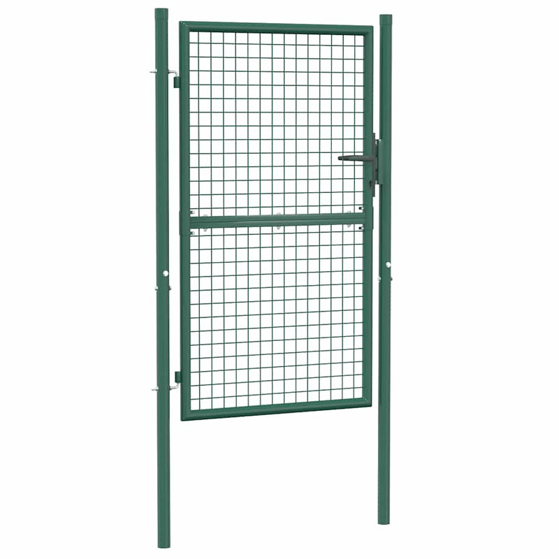 Load image into Gallery viewer, Vidaxl hekpoort staal 100x150 cm groen
