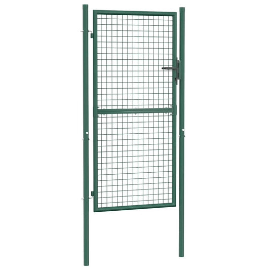Vidaxl hekpoort staal 100x175 cm groen