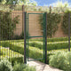 Vidaxl hekpoort staal 100x200 cm groen