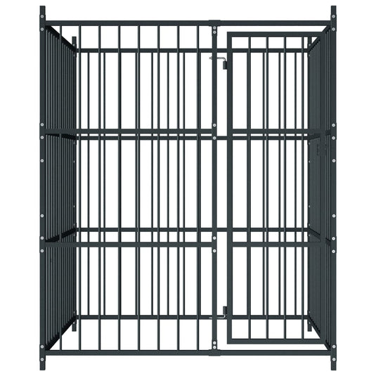 VidaXL Hondenkennel voor buiten 150x150x185 cm