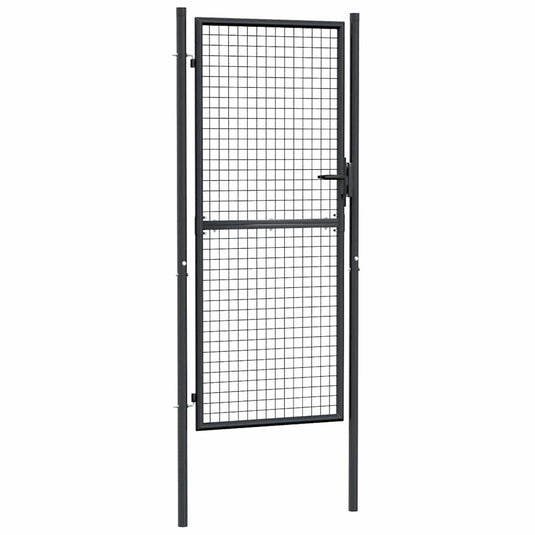 Vidaxl tuinhek van gaas gegalvaniseerd staal 100x200 cm grijs