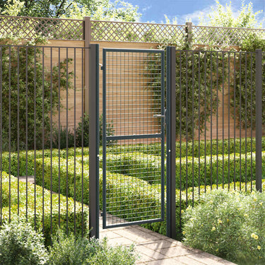 Vidaxl tuinhek van gaas gegalvaniseerd staal 100x200 cm grijs