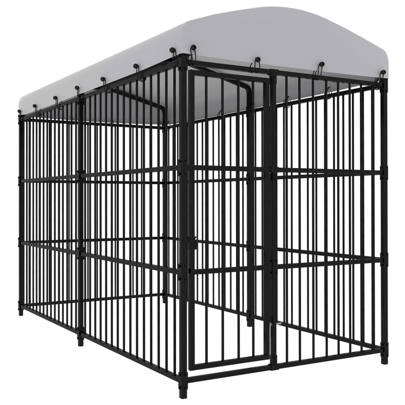 Load image into Gallery viewer, VidaXL Hondenkennel voor buiten met dak 300x150x210 cm
