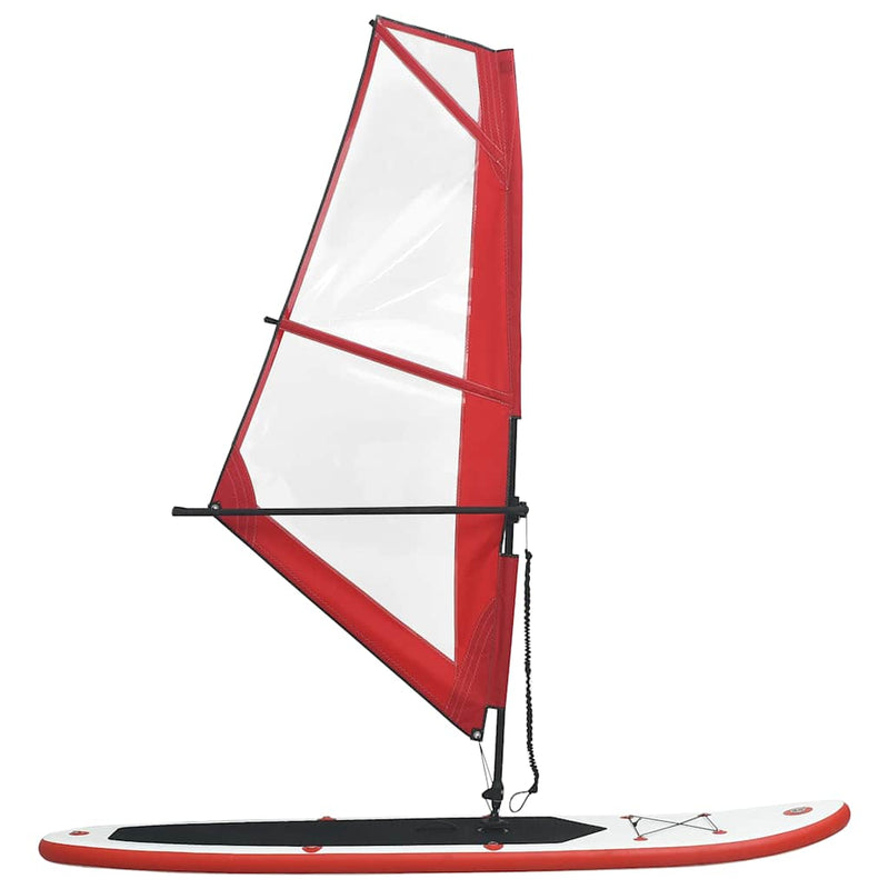 Load image into Gallery viewer, Vidaxl stand-up paddleboard opblaasbaar met zeilset rood en wit
