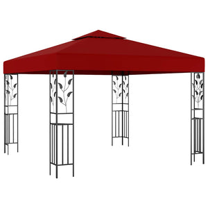 Vidaxl prieel 3x3 m wijnrood