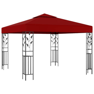 Vidaxl prieel 3x3 m wijnrood