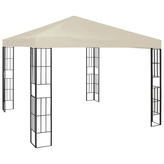 Vidaxl prieel 3x3 m crème