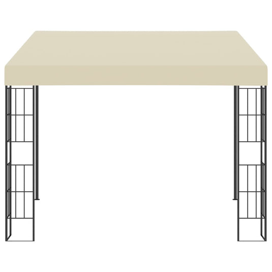 VidaXL Wandprieel 3x3 m stof crèmekleurig