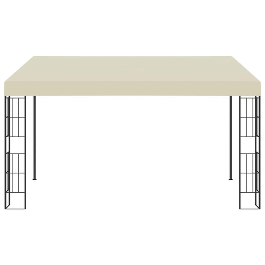 VidaXL Wandprieel 3x4 m stof crèmekleurig