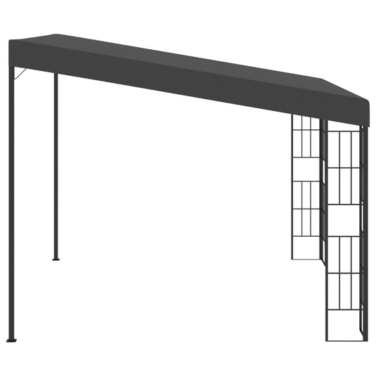 Vidaxl wandprieel 3x3 m stof antracietkleurig