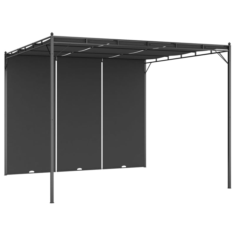 Load image into Gallery viewer, VidaXL Tuinprieel met zijgordijn 3x3x2,25 m antraciet
