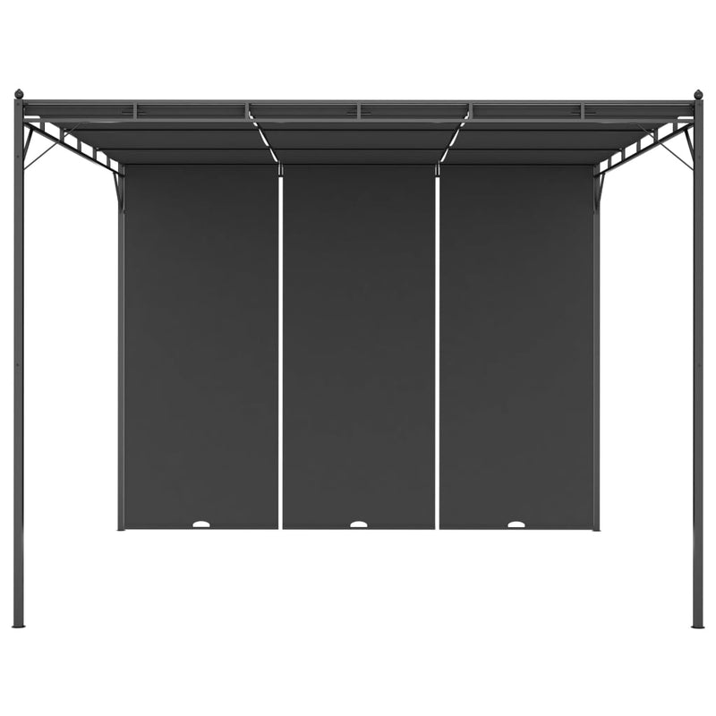 Load image into Gallery viewer, VidaXL Tuinprieel met zijgordijn 3x3x2,25 m antraciet
