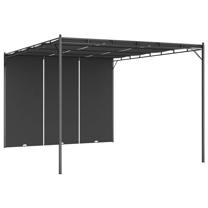 Load image into Gallery viewer, VidaXL Tuinprieel met zijgordijn 4x3x2,25 m antraciet

