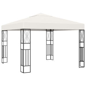 Vidaxl prieel 3x3 m stof crème