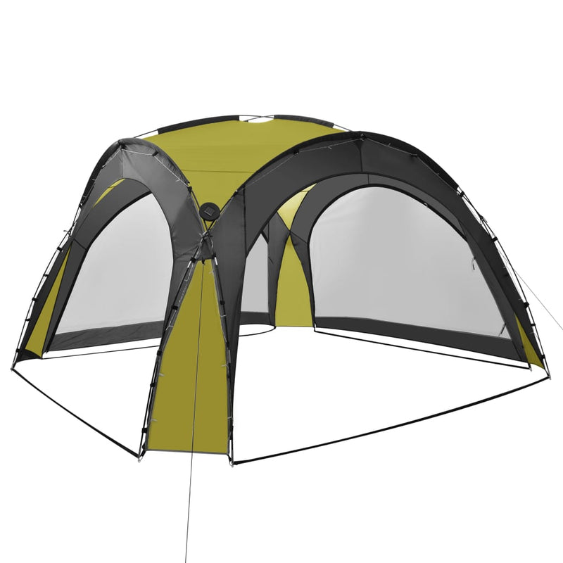 Load image into Gallery viewer, Vidaxl partytent met led en 4 zijwanden 3,6x3,6x2,3 m groen
