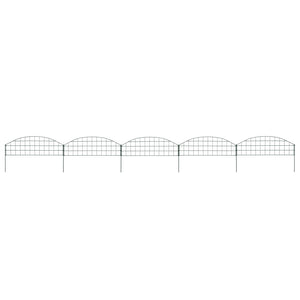 Vidaxl schuttingset gebogen 77,3x26 cm groen