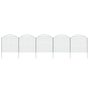 Vidaxl schuttingset gebogen 77,5x78,5 cm groen