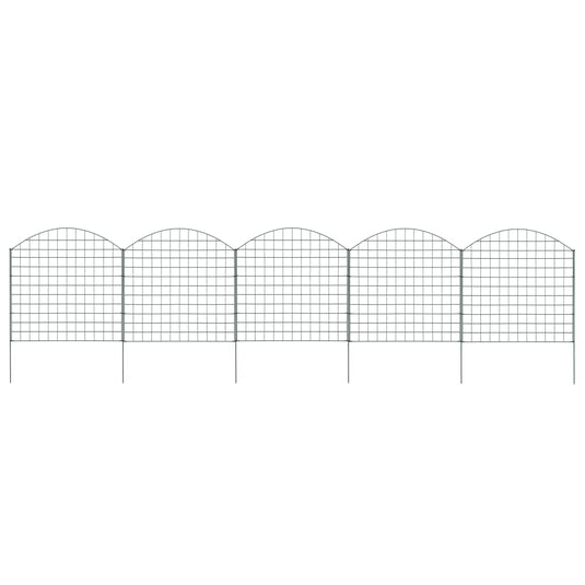 Vidaxl schuttingset gebogen 77,5x78,5 cm groen