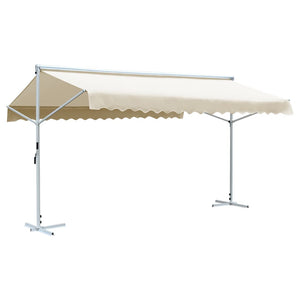 VidaXL Luifel vrijstaand 600x300 cm crème