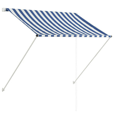 Vidaxl luifel uittrekbaar 100x150 cm blauw en wit