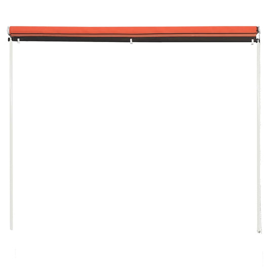 Vidaxl luifel uittrekbaar 100x150 cm oranje en bruin