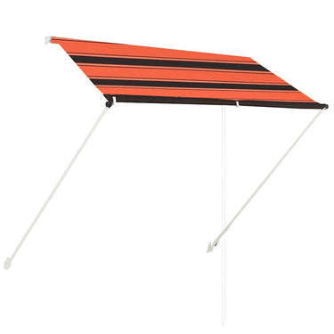 Vidaxl luifel uittrekbaar 200x150 cm oranje en bruin
