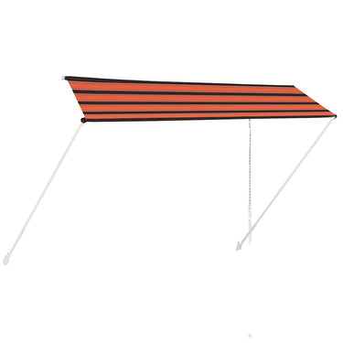 Vidaxl luifel uittrekbaar 350x150 cm oranje en bruin