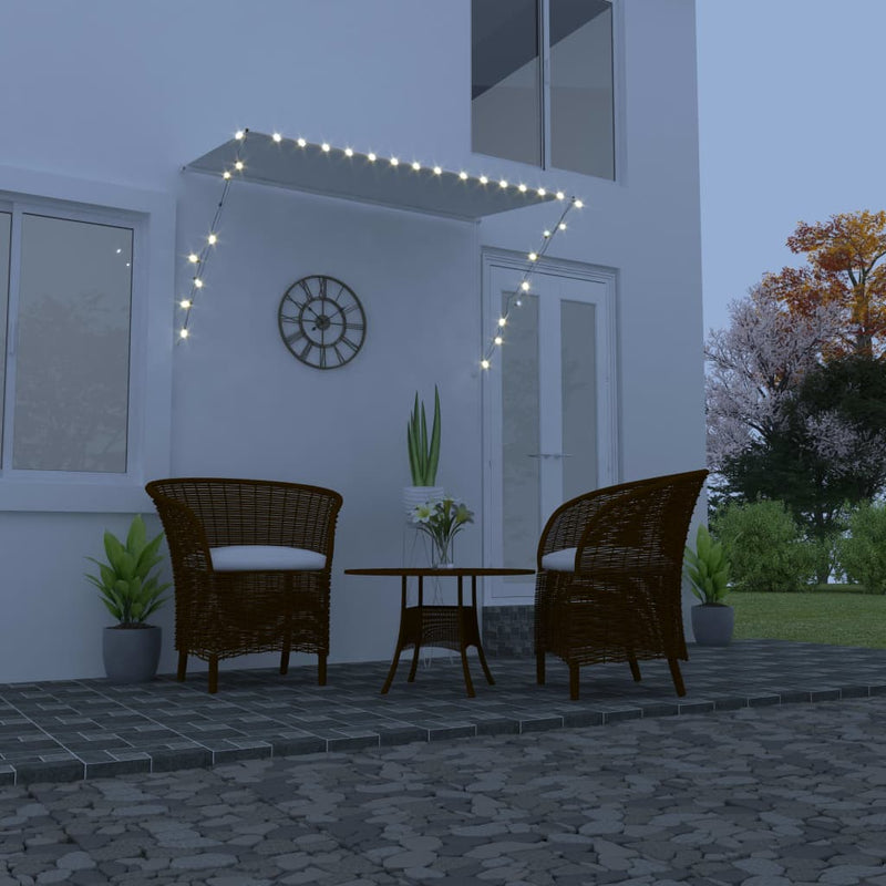 Load image into Gallery viewer, Vidaxl luifel uittrekbaar met led 250x150 cm crème
