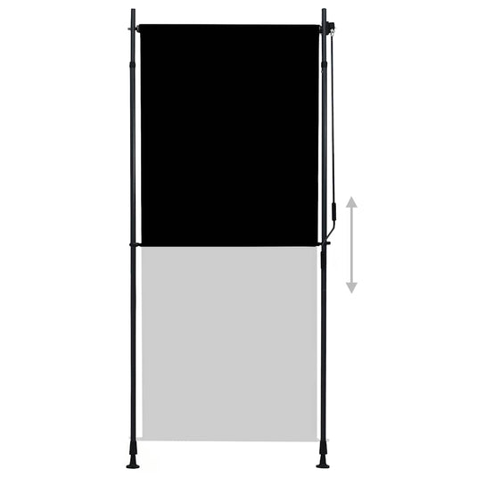 Vidaxl rolgordijn voor buiten 100x270 cm antraciet