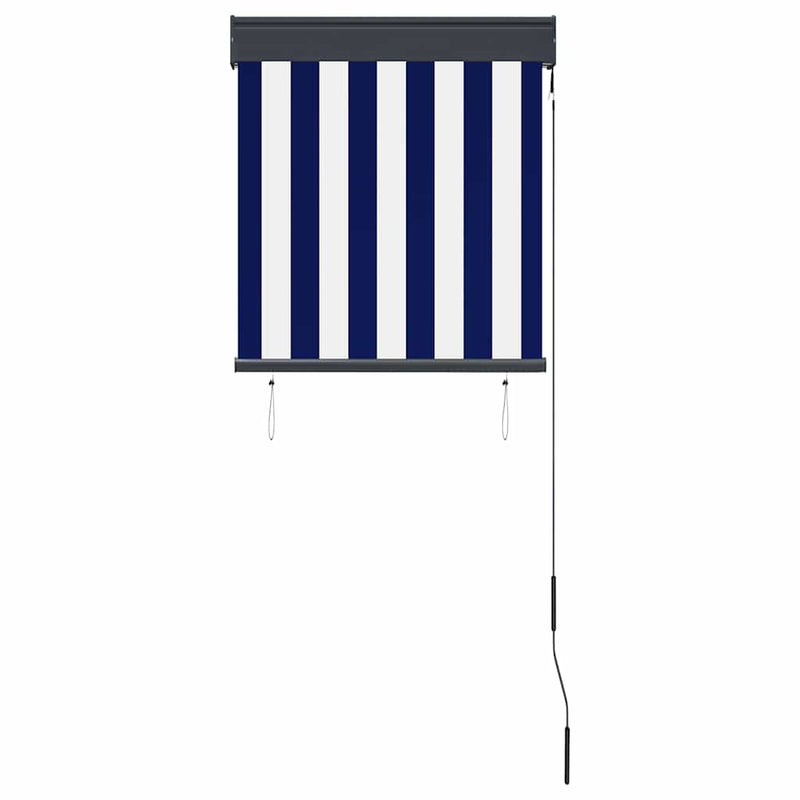 Load image into Gallery viewer, Vidaxl rolgordijn voor buiten 60x250 cm blauw en wit
