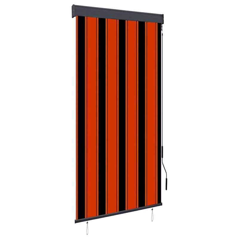 Chargez l'image dans la visionneuse de la galerie, Vidaxl rolgordijn voor buiten 80x250 cm oranje en bruin
