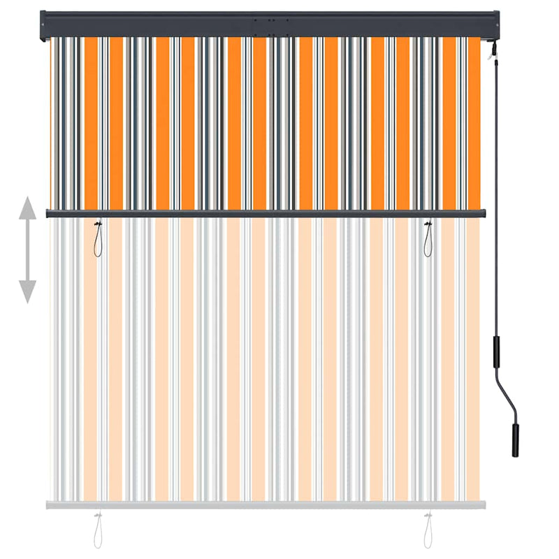 ギャラリービューアに画像をロードする, Vidaxl rolgordijn voor buiten 140x250 cm geel en blauw
