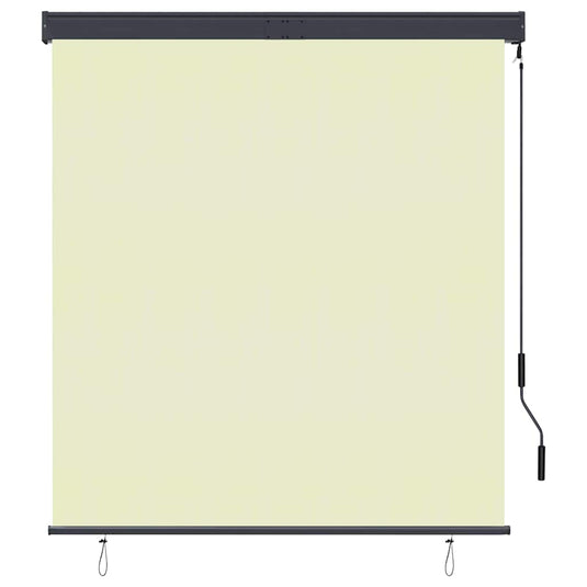 Vidaxl rolgordijn voor buiten 140x250 cm crème
