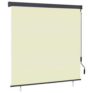 Vidaxl rolgordijn voor buiten 160x250 cm crème