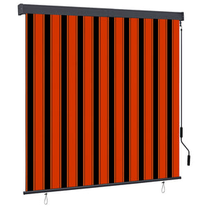 Vidaxl rolgordijn voor buiten 160x250 cm oranje en bruin