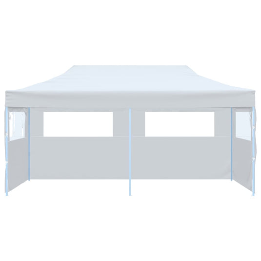 VidaXL Partytent pop-up met zijwanden 3x6 m staal wit