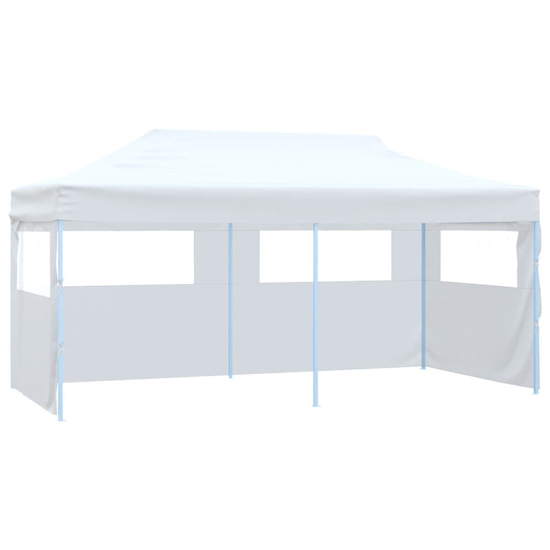 Load image into Gallery viewer, VidaXL Partytent met 4 zijwanden inklapbaar 3x6 m staal wit
