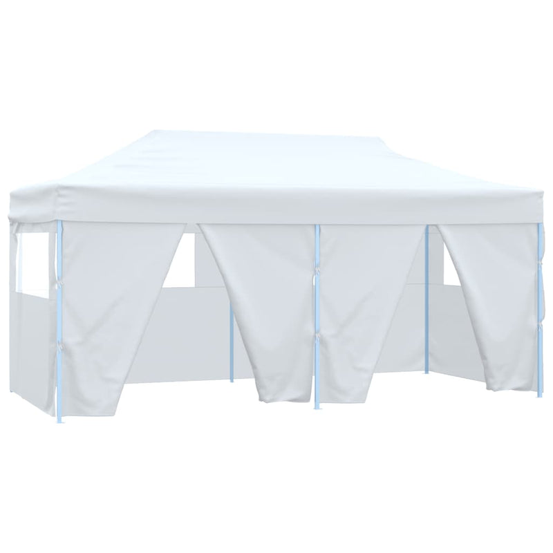 Load image into Gallery viewer, VidaXL Partytent met 4 zijwanden inklapbaar 3x6 m staal wit
