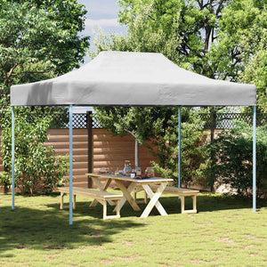 Vidaxl partytent inklapbaar 280x410x315 cm staal wit