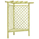 VidaXL Hoekpergola met zitting 130x130x197 cm geïmpregneerd grenenhout
