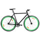 Vidaxl fiets met vaste versnelling 700 c 55 cm zwart en groen
