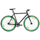 Vidaxl fiets met vaste versnelling 700 c 59 cm zwart en groen