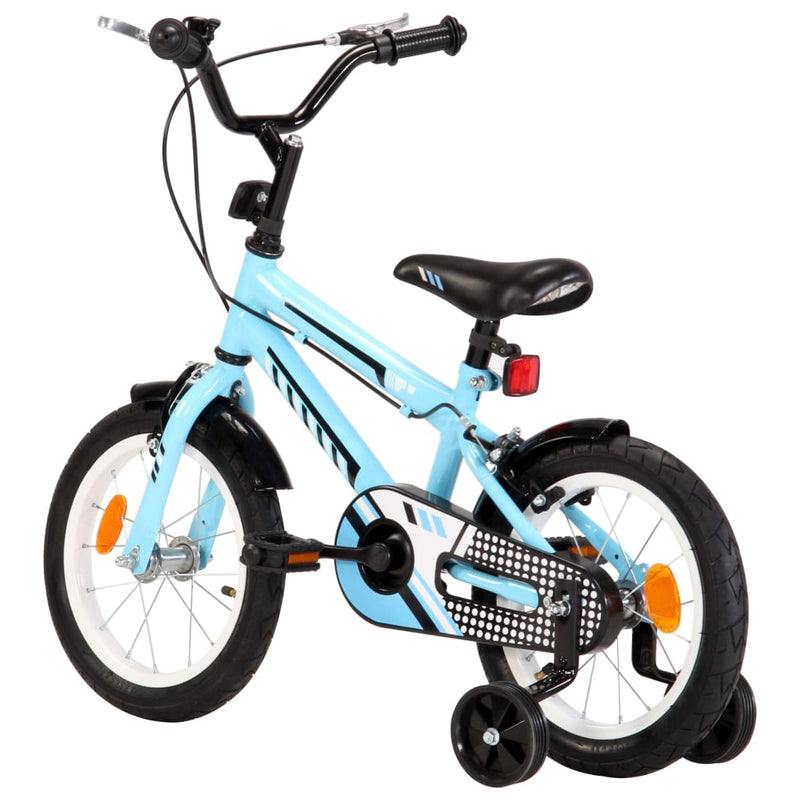 Load image into Gallery viewer, VidaXL Kinderfiets 14 inch zwart en blauw
