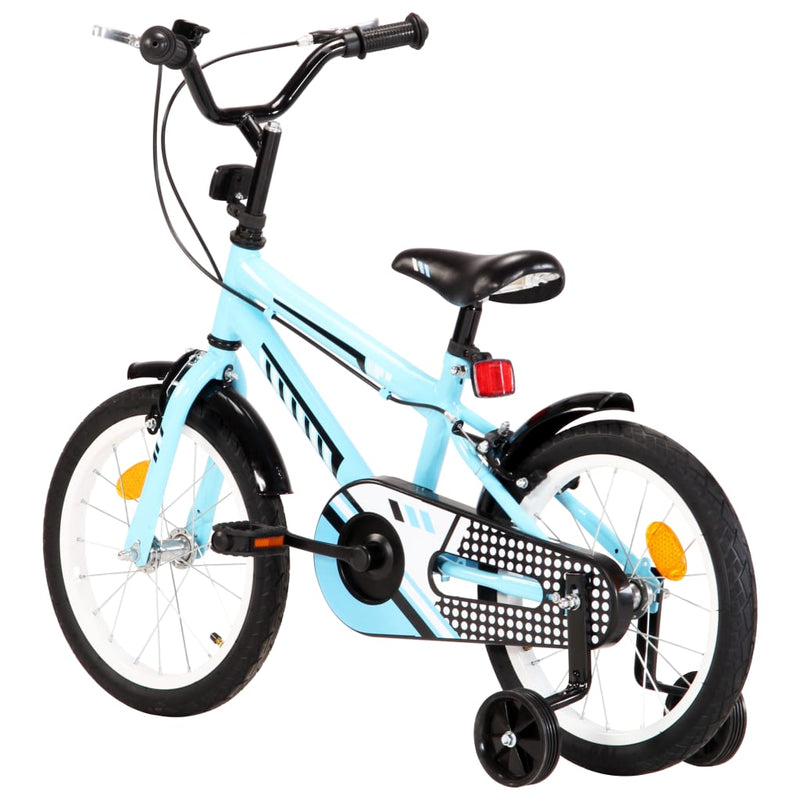 Load image into Gallery viewer, VidaXL Kinderfiets 16 inch zwart en blauw
