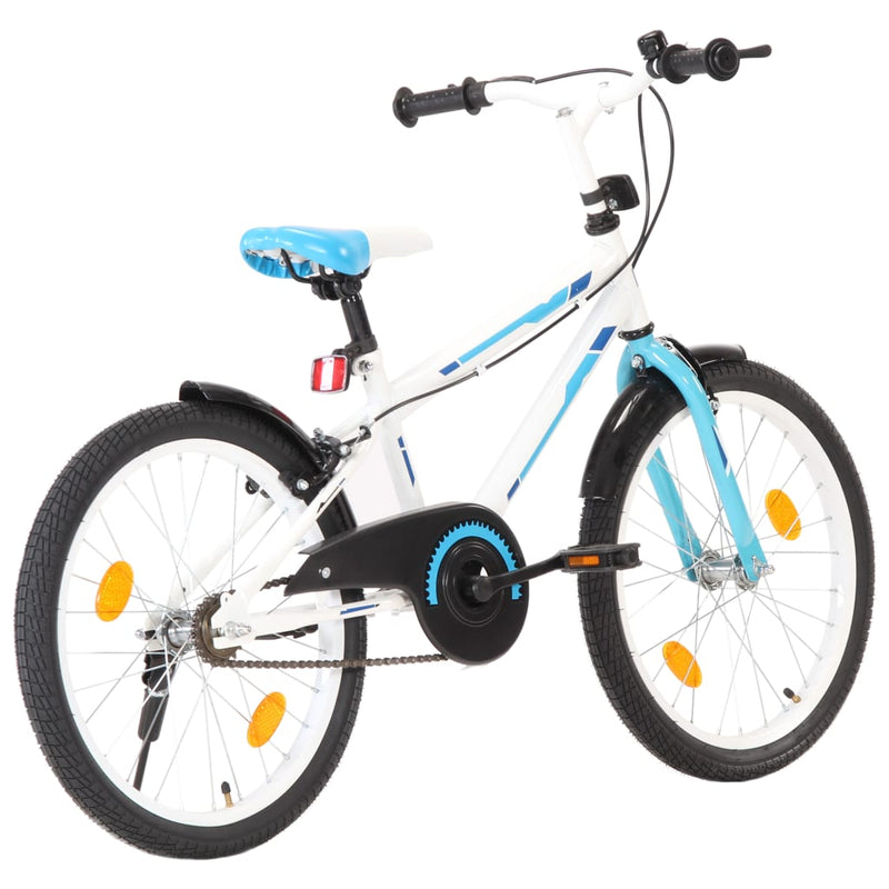 Load image into Gallery viewer, VidaXL Kinderfiets 20 inch blauw en wit
