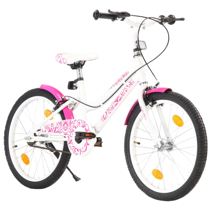 Load image into Gallery viewer, VidaXL Kinderfiets 20 inch roze en wit
