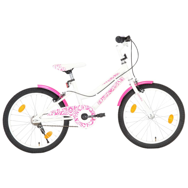 Load image into Gallery viewer, VidaXL Kinderfiets 20 inch roze en wit
