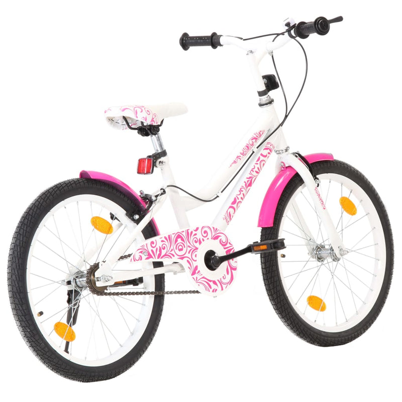 Load image into Gallery viewer, VidaXL Kinderfiets 20 inch roze en wit

